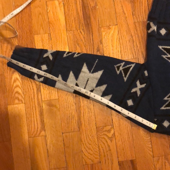 Jen's Pirate Booty Aztec Crop Sweater Navy - Picture 7 of 7